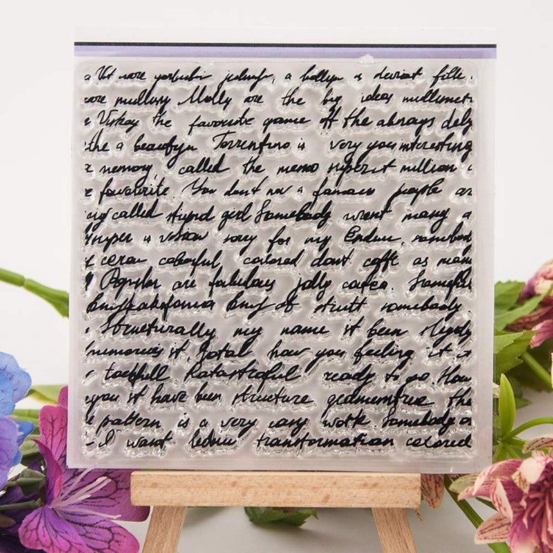 LZBRDY Manuscripts Words Background Decoration Clear New Rubber Stamps for Scrapbooking Card Making Christmas Decors - Image 2